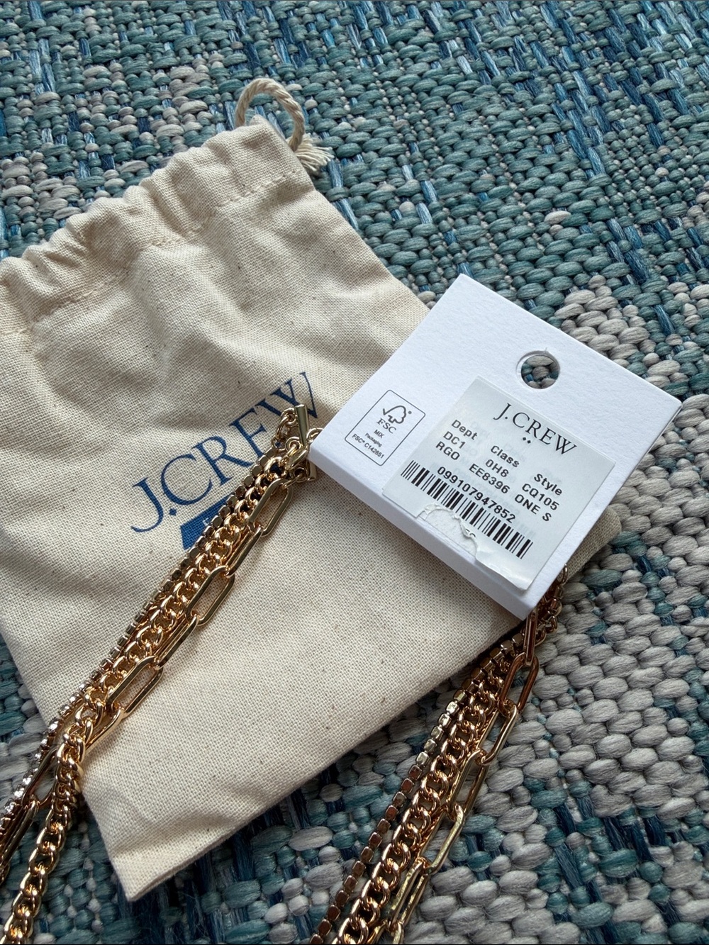 J. Crew Gold Multi-Chain Hair Accessory - Picture 3 of 3